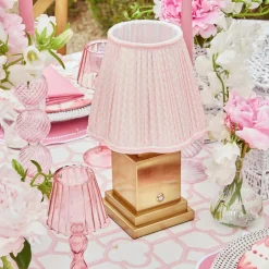 Rechargeable Table Lamps<Mrs. Alice Rechargeable Lamp with Pink Lotus Shade (18cm)