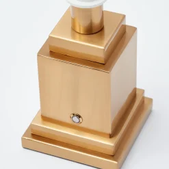 Rechargeable Table Lamps<Mrs. Alice Rechargeable Lamp with Pink & Green Ikat Shade (18cm)