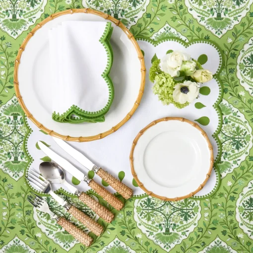 Placemats<Mrs. Alice Rectangular Bettina White Placemats (Set of 4)