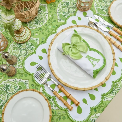 Placemats<Mrs. Alice Rectangular Bettina White Placemats (Set of 4)