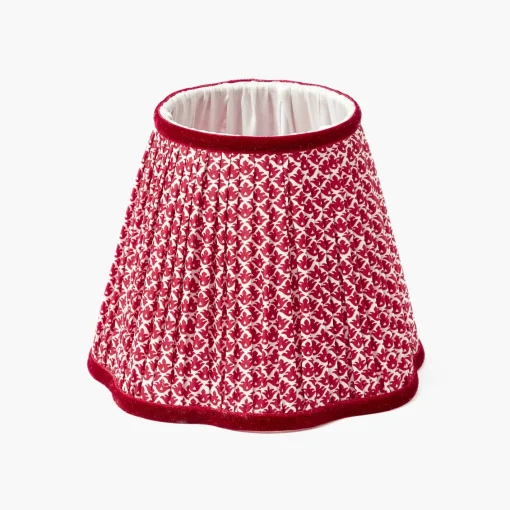 Lampshades<Mrs. Alice Red Lotus Lampshade (18cm)