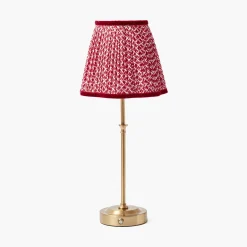 Lampshades<Mrs. Alice Red Lotus Lampshade (18cm)