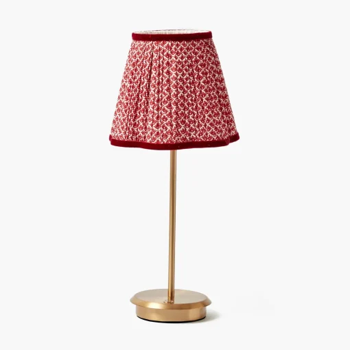 Lampshades<Mrs. Alice Red Lotus Lampshade (18cm)