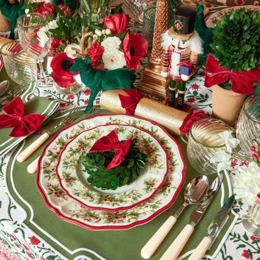 Christmas Decorations<Mrs. Alice Red Ribboned Potted Boxwood Ball (Pair)