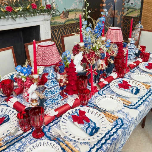 Glasses<Mrs. Alice Red Scalloped Water Glasses (Set of 6)