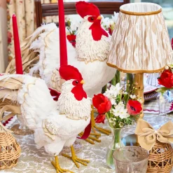 Spring Decorations<Mrs. Alice Ronnie the Rooster (Pair) - 30cm