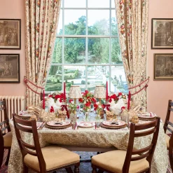 Table Linen Sets<Mrs. Alice Rossina Putty Gingham & Red Placemats & Napkins (Set of 4)