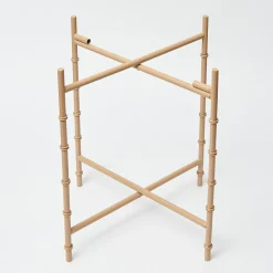 Trays | Trays<Mrs. Alice Round Scalloped Rattan Tray With Stand