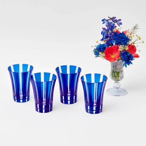 Glasses<Mrs. Alice Royal Blue Positano Glasses (Set of 4)