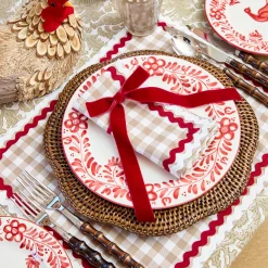 Napkin Rings & Bows<Mrs. Alice Ruby Red Velvet Bow (Set of 4) - 20cm