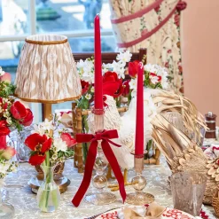 Napkin Rings & Bows<Mrs. Alice Ruby Red Velvet Bow (Set of 4) - 20cm