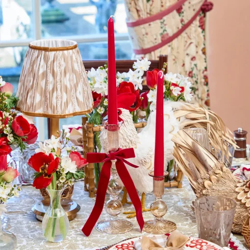 Napkin Rings & Bows<Mrs. Alice Ruby Red Velvet Bow (Set of 4) - 20cm