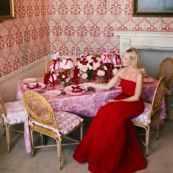 Napkin Rings & Bows<Mrs. Alice Ruby Red Velvet Bow (Set of 4) - 20cm