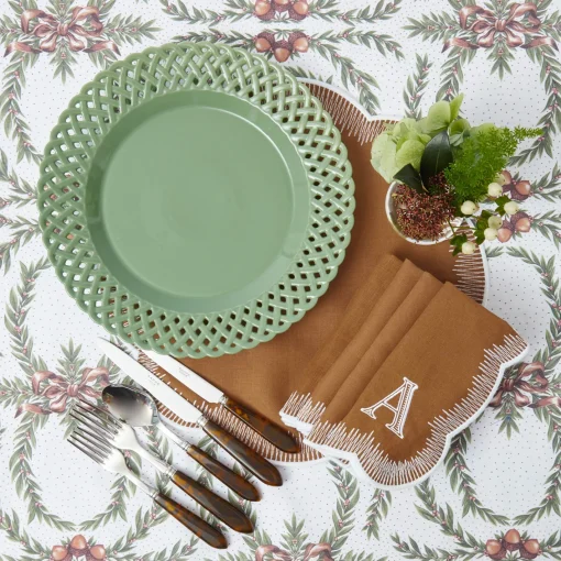 Dinner Plates<Mrs. Alice Sage Basketweave Dinner Plate