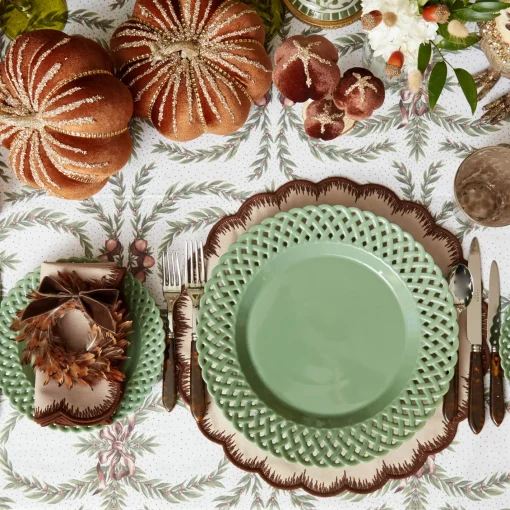 Dinner Plates<Mrs. Alice Sage Basketweave Dinner Plate