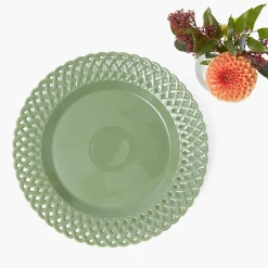 Dinner Plates | Crockery Sets<Mrs. Alice Sage Basketweave Dinner Plates (Set of 4)