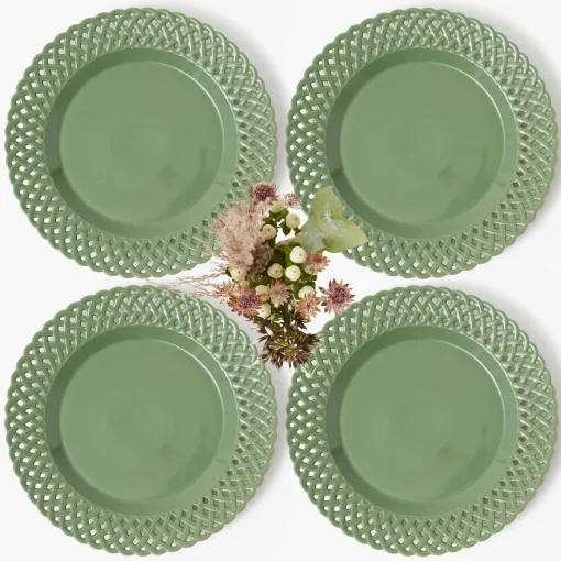 Dinner Plates<Mrs. Alice Sage Basketweave Dinner Plate