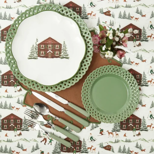 Dinner Plates<Mrs. Alice Sage Basketweave Dinner Plate