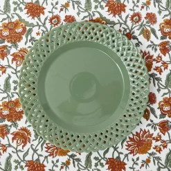 Dinner Plates<Mrs. Alice Sage Basketweave Dinner Plate