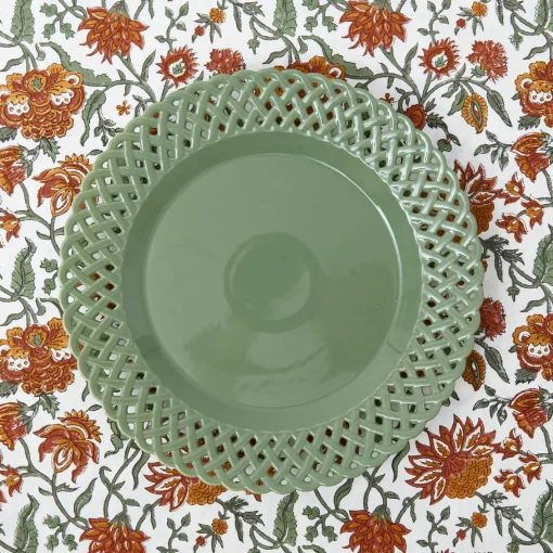 Dinner Plates<Mrs. Alice Sage Basketweave Dinner Plate