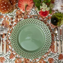 Dinner Plates<Mrs. Alice Sage Basketweave Dinner Plate