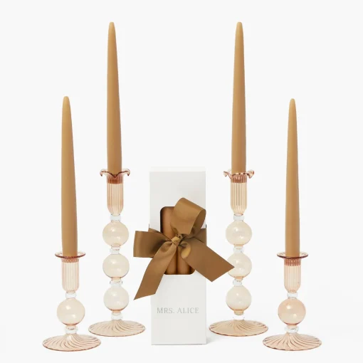 Summer Candleware<Mrs. Alice Sand Candles (Set of 8)