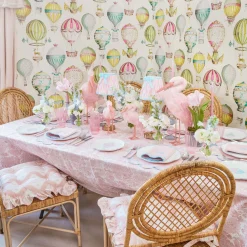 Placemats<Mrs. Alice Sarah Pink & Blue Placemats (Set of 4)