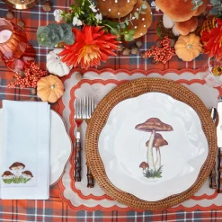 Dinner Plates | Crockery Sets<Mrs. Alice Scalloped Mushroom Dinner Plates (Set of 4)