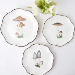 Dinner Plates | Crockery Sets<Mrs. Alice Scalloped Mushroom Dinner Plates (Set of 4)