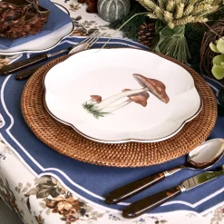 Dinner Plates | Crockery Sets<Mrs. Alice Scalloped Mushroom Dinner Plates (Set of 4)