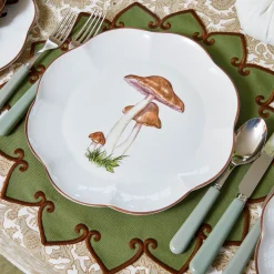 Dinner Plates | Crockery Sets<Mrs. Alice Scalloped Mushroom Dinner Plates (Set of 4)