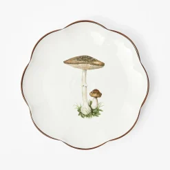 Starter Plates<Mrs. Alice Scalloped Mushroom Starter Plate (Brown)