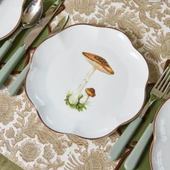 Starter Plates<Mrs. Alice Scalloped Mushroom Starter Plate (Brown)