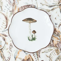 Starter Plates<Mrs. Alice Scalloped Mushroom Starter Plate (Brown)