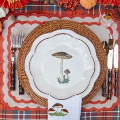 Starter Plates<Mrs. Alice Scalloped Mushroom Starter Plate (Brown)
