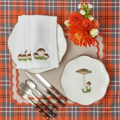 Starter Plates<Mrs. Alice Scalloped Mushroom Starter Plate (Brown)