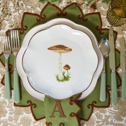 Starter Plates<Mrs. Alice Scalloped Mushroom Starter Plate (Brown)