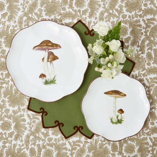 Starter Plates<Mrs. Alice Scalloped Mushroom Starter Plate (Brown)