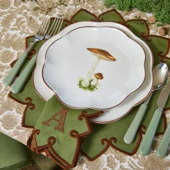 Starter Plates<Mrs. Alice Scalloped Mushroom Starter Plate (Brown)