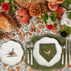 Crockery Sets<Mrs. Alice Scalloped Pheasant Dinner & Starter Plates (Set of 8)