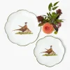 Starter Plates<Mrs. Alice Scalloped Pheasant Starter Plate
