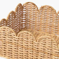 For The Homemaker | Neutral Chic<Mrs. Alice Scalloped Rattan Baskets (Set of 3)