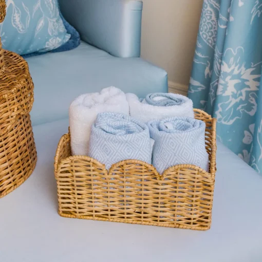 For The Homemaker | Neutral Chic<Mrs. Alice Scalloped Rattan Baskets (Set of 3)