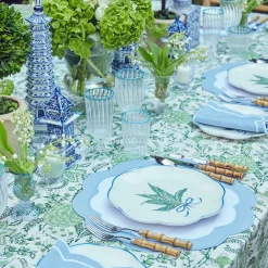 Table Linen Sets | Mrs. Alice Monogram<Mrs. Alice Serena Appliqué Blue Placemats & Napkins (Set of 4)