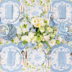 Table Linen Sets | Mrs. Alice Monogram<Mrs. Alice Serena Appliqué Blue Placemats & Napkins (Set of 4)