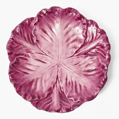 Summer Crockery | Starter Plates<Mrs. Alice Serena Aubergine Cabbage Starter Plates (Set of 4)