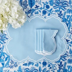 Napkins | Mrs. Alice Monogram<Mrs. Alice Serena Cornflower Blue Napkins (Set of 4)