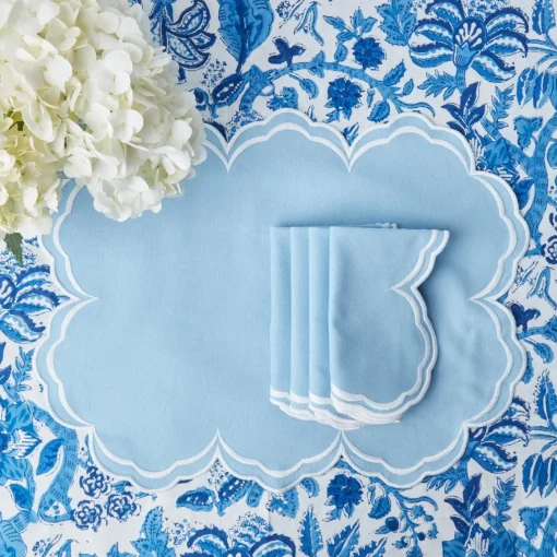 Placemats<Mrs. Alice Serena Cornflower Blue Placemats (Set of 4)
