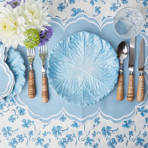 Placemats<Mrs. Alice Serena Cornflower Blue Placemats (Set of 4)