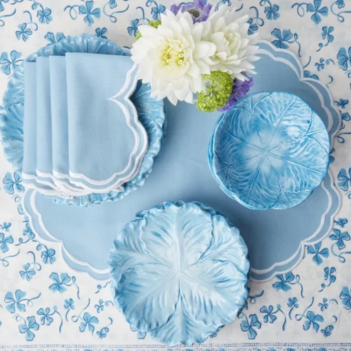 Placemats<Mrs. Alice Serena Cornflower Blue Placemats (Set of 4)